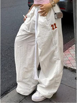 Number Spandex Baggy Pants