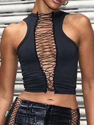 Elastic Sleevelless Backless Tanks Camisoles