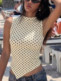 Irregular Polka Dots Cropped Tanks